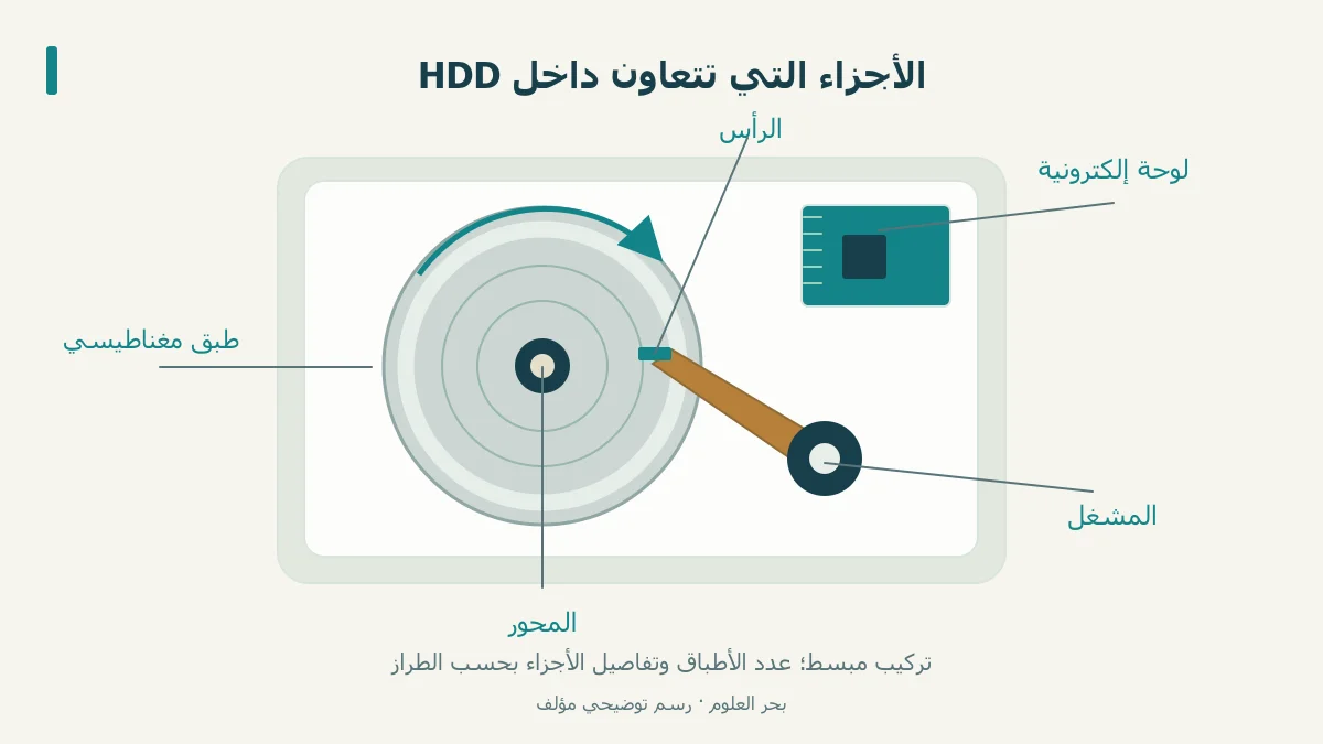 أطباق ورأس ومشغل ومحور مع لوحة إلكترونية