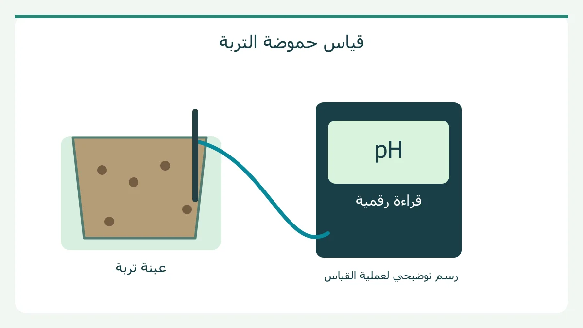رسم أصلي: قياس حموضة التربة