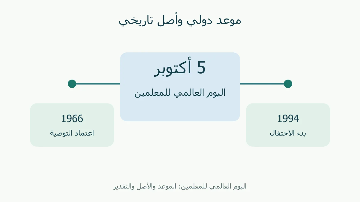 تقويم وخط يميز التوصية من بدء الاحتفال