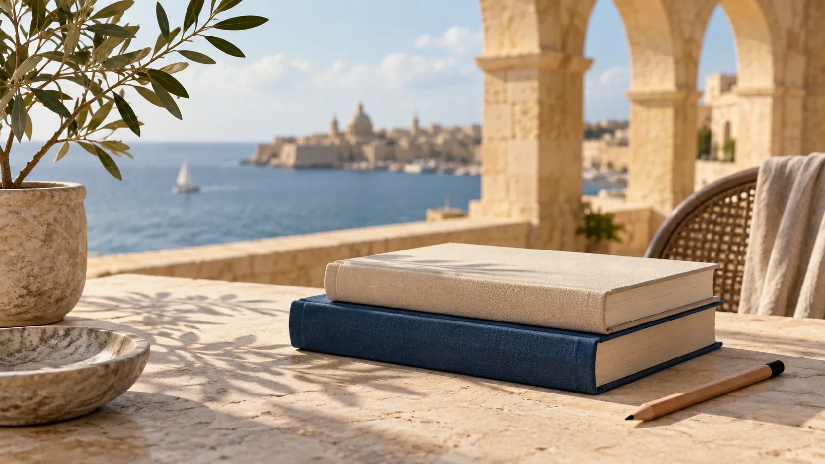 كتب وبيئة قراءة في مشهد توضيحي
