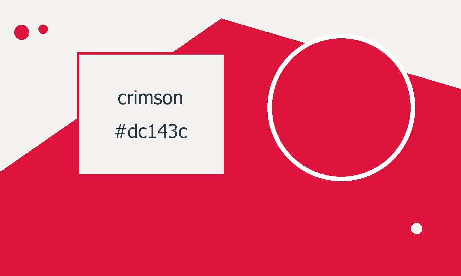 تركيب هندسي توضيحي بعينة crimson المحددة في CSS.