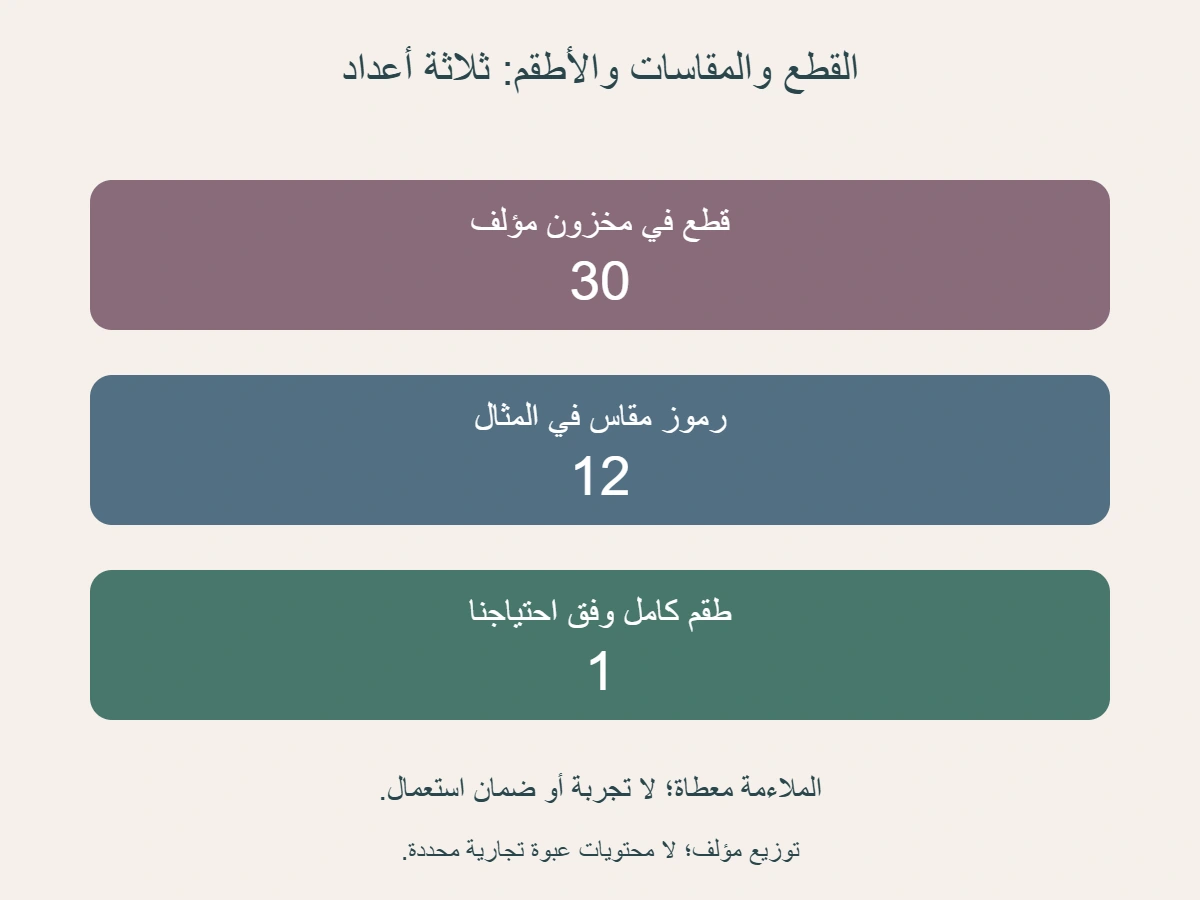 مخزون أظافر مؤلف 30 قطعة في 12 رمزًا؛ احتياج 10 قطع بحسب خمسة رموز محددة يسمح بطقم كامل واحد فقط